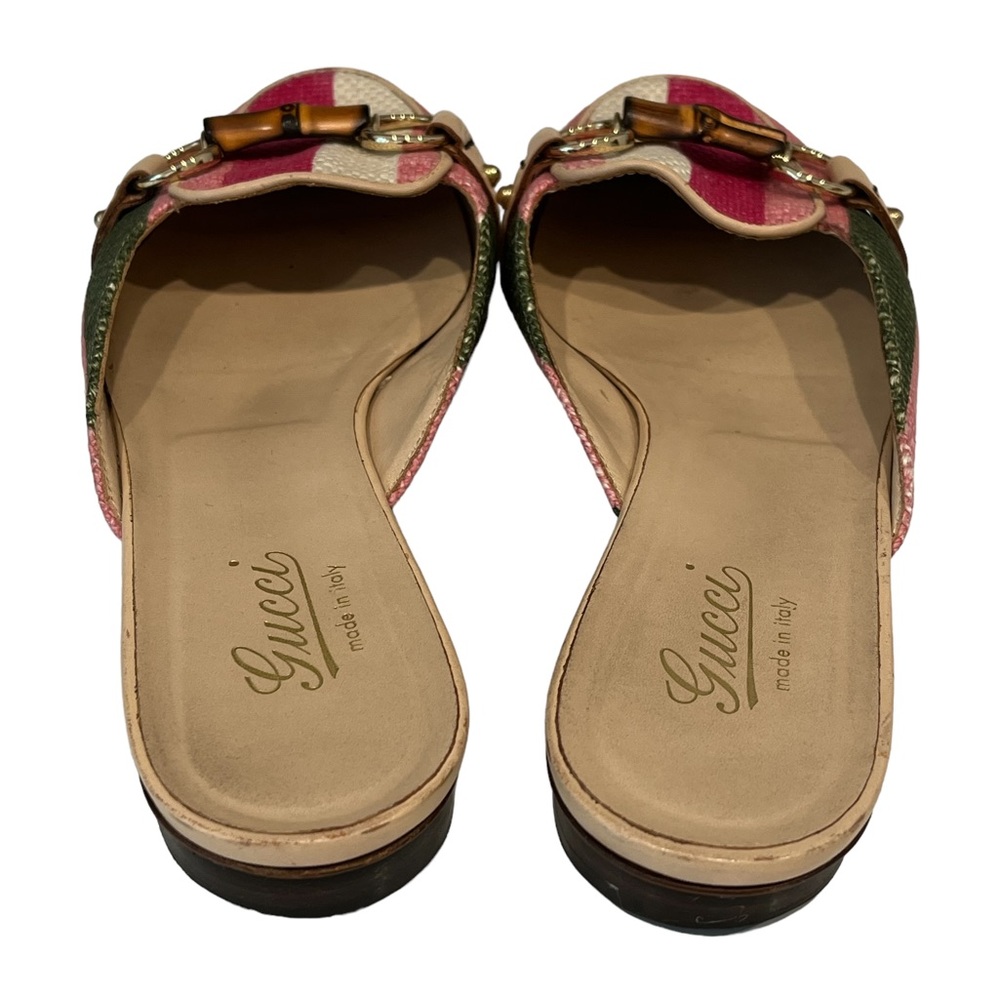 Gucci Bamboo Bitt Slipper Mules - Picture 4 of 11